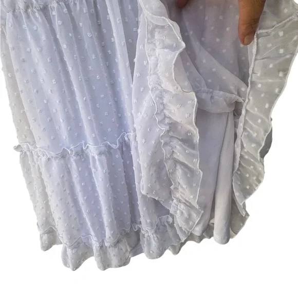 Justify White Swiss Dot Dress size XL - Picture 8 of 8